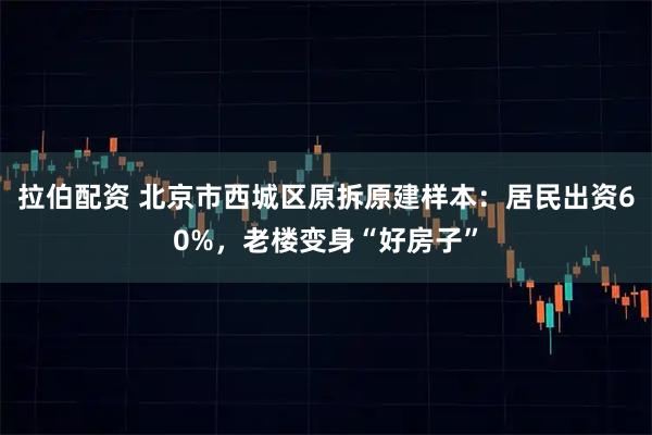 拉伯配资 北京市西城区原拆原建样本：居民出资60%，老楼变身“好房子”